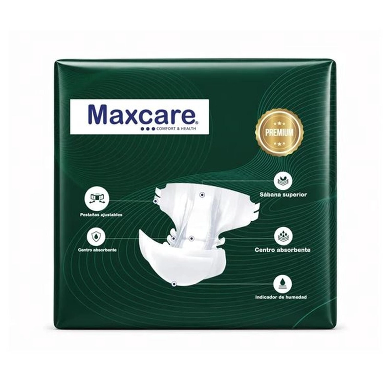 PACK 6 PAÑAL ADULTO MAXCARE PREMIUM TALLA L - 48 UNIDADES - 2