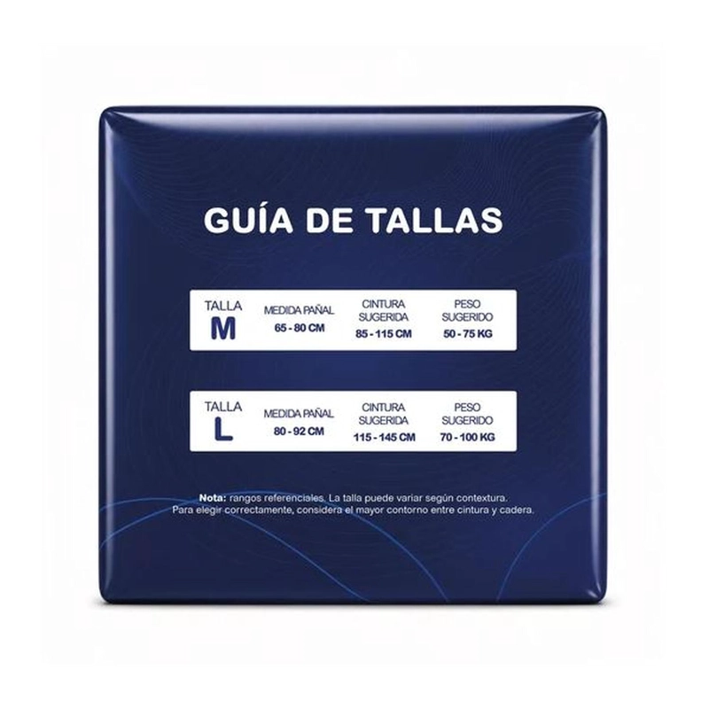 PACK 3 PAÑAL ADULTO MAXCARE PLUS TALLA L - 24 UNIDADES - 3