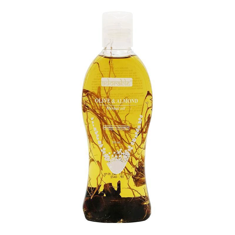 ACEITE CAPILAR ADORABLE - OLIVA & ALEMDRA 200 ML NUTRE Y PROTEGE - 1
