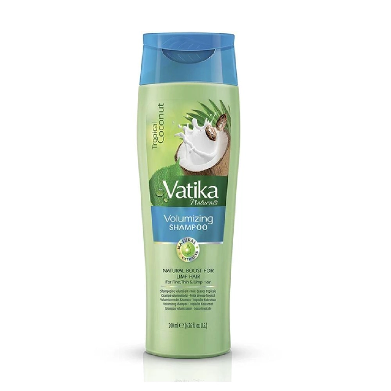 SHAMPOO CABELLO VATIKA NATURALS COCO VOLUMEN Y ESPESOR 200 ML - 1
