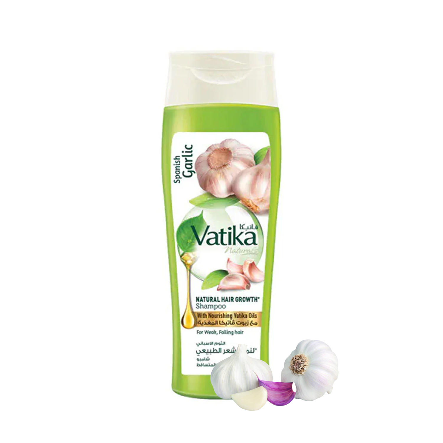 SHAMPOO CABELLO VATIKA NATURALS AJO 400 ML - 3