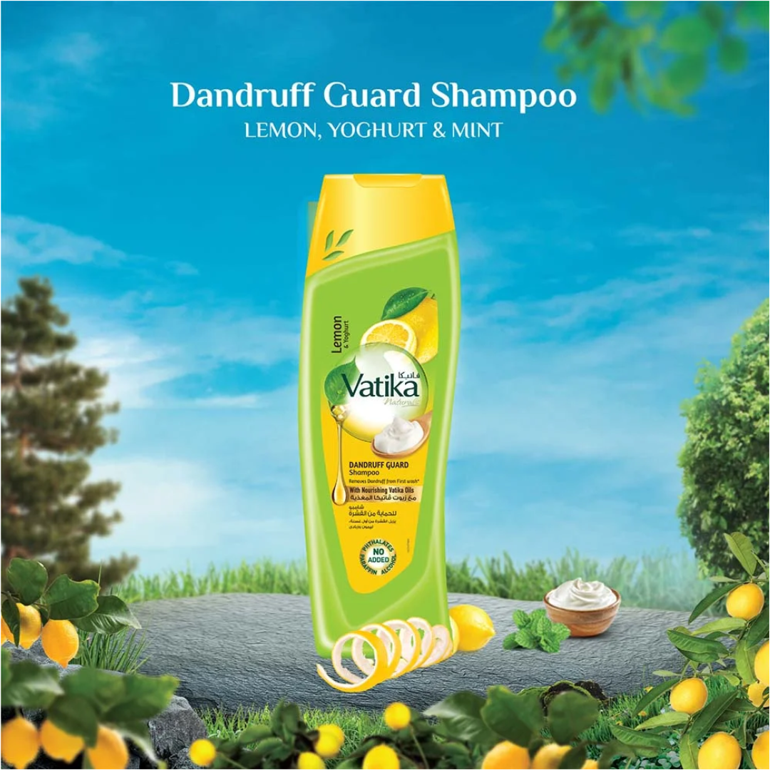 SHAMPOO CABELLO VATIKA NATURALS LIMON & YOGHURT 400 ML - 3