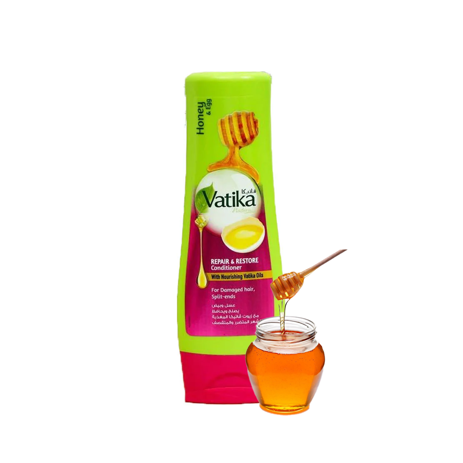 ACONDICIONADOR CABELLO VATIKA NATURALS MIEL Y HUEVO REPARA Y RESTAURA 200 ML - 2