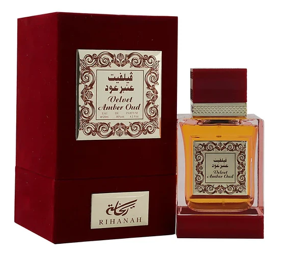 PERFUME RIHANAH VELVET AMBER OUD MUJER EDP 125 ML - 1