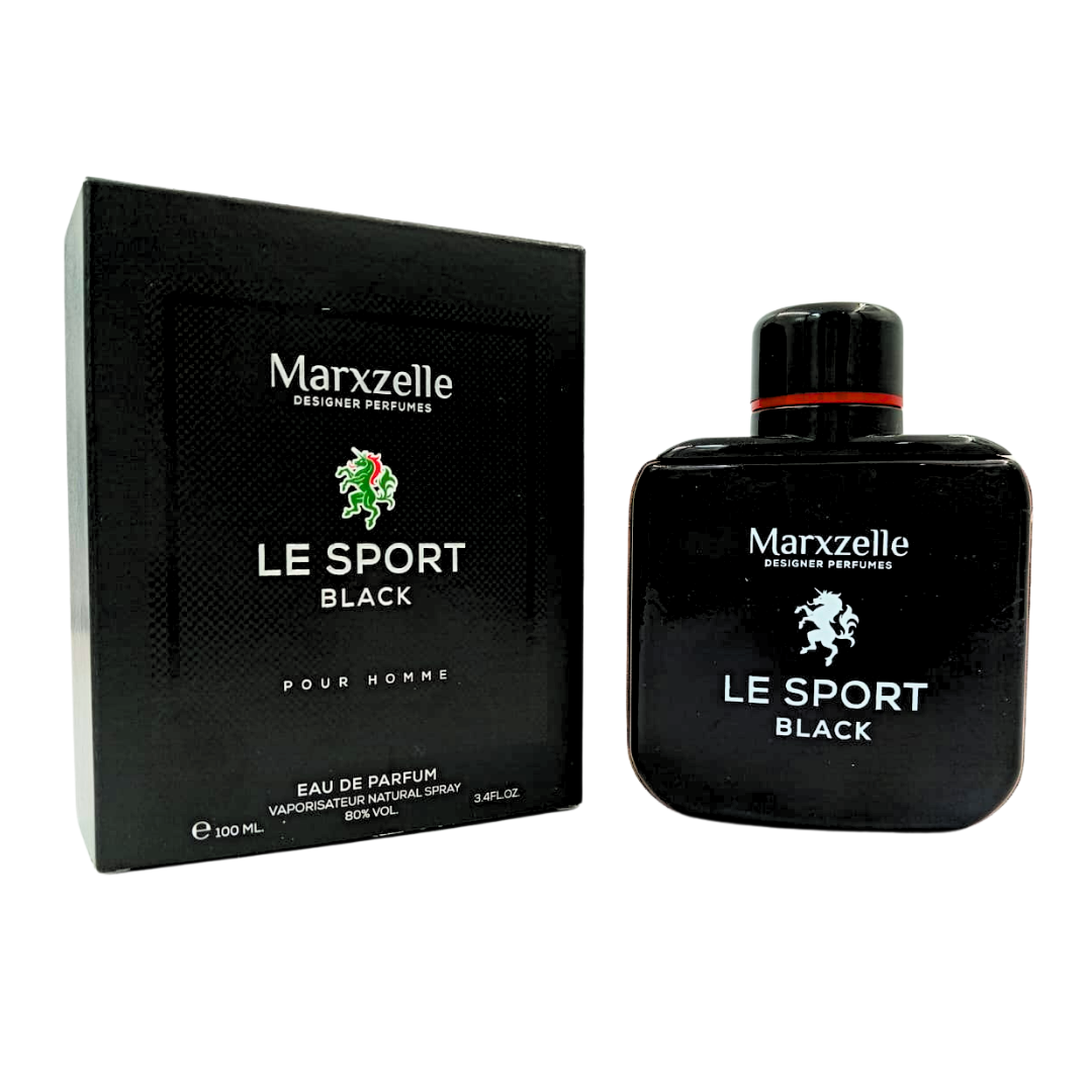 PERFUME MARXZELLE LE SPORT BLACK POUR HOMME HOMBRE EDT 100 ML - 1