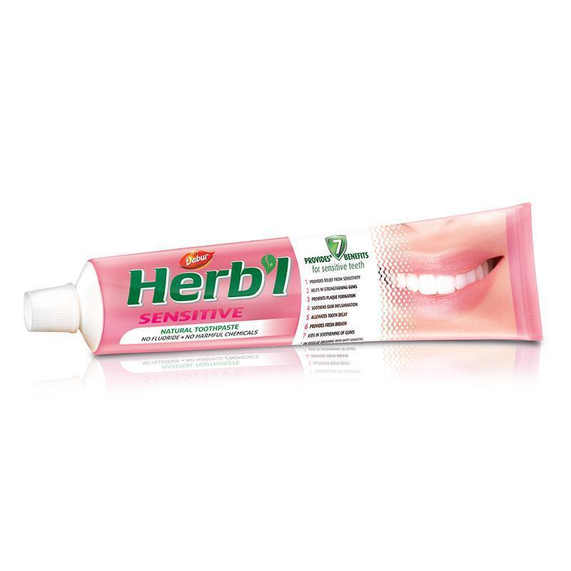 PACK DABUR AMLA PASTA DENTAL HERB'L SENSIBLE + CEPILLO DE DIENTES - 2