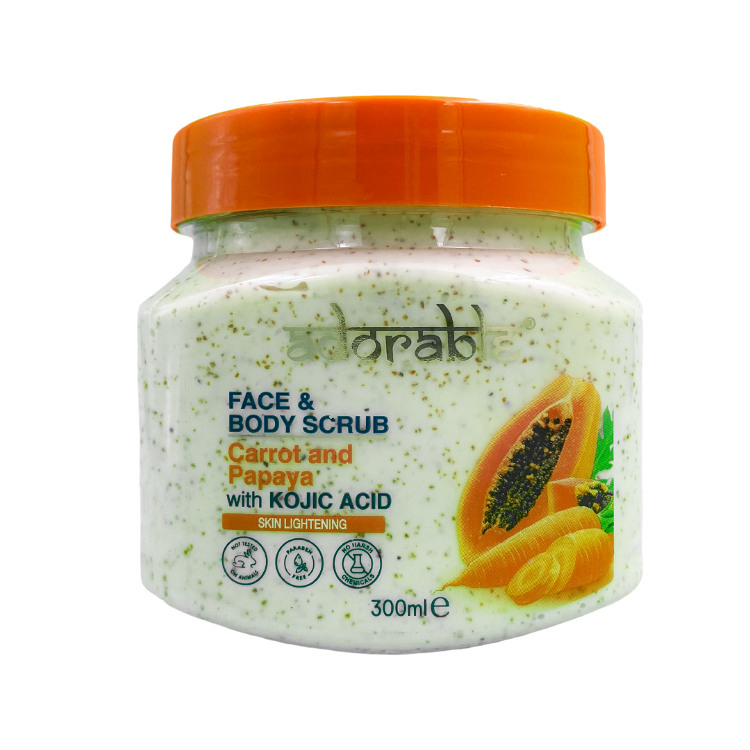 ADORABLE EXFOLIANTE ZANAHORIA-PAPAYA & ÁCIDO KÓJICO 300 ML - 1