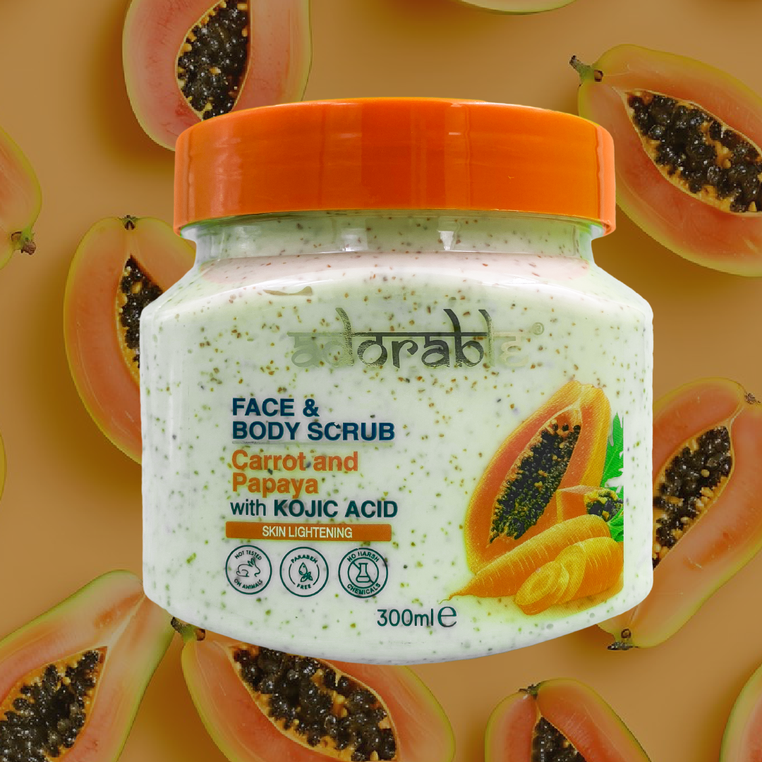 ADORABLE EXFOLIANTE ZANAHORIA-PAPAYA & ÁCIDO KÓJICO 300 ML - 3