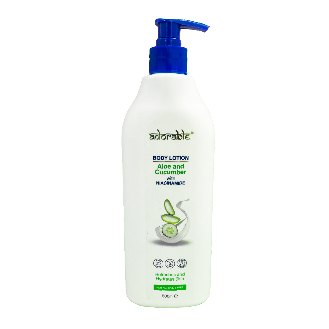 ADORABLE LOCIÓN CORPORAL ALOE CUCUMBER & VIT B3 500 ML - 1