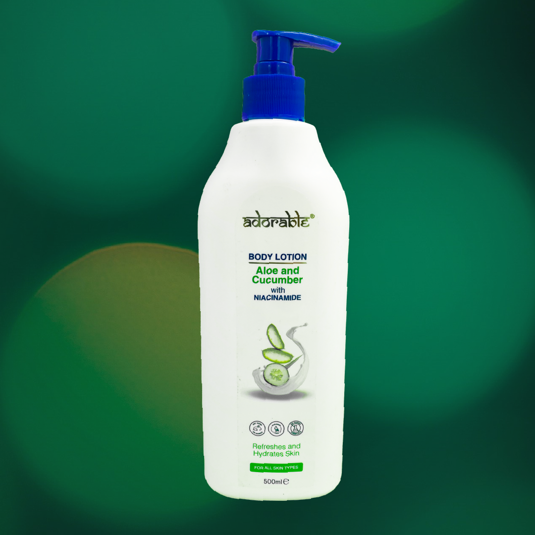 ADORABLE LOCIÓN CORPORAL ALOE CUCUMBER & VIT B3 500 ML - 3