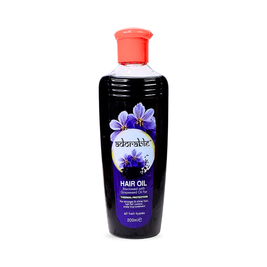 ADORABLE ACEITE CAPILAR & PROT. TÉRMICA SEMILLAS NEGRAS 200 ML - 1