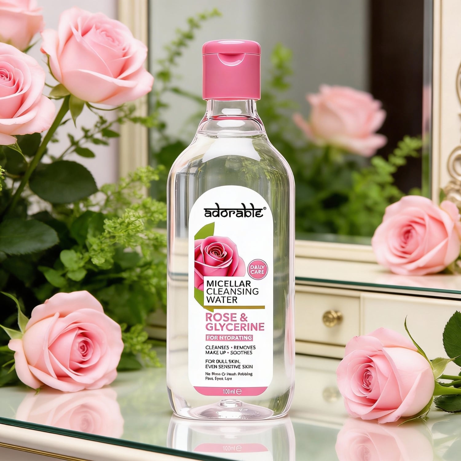 ADORABLE AGUA MICELAR ROSA & GLICERINA 100 ML - 2