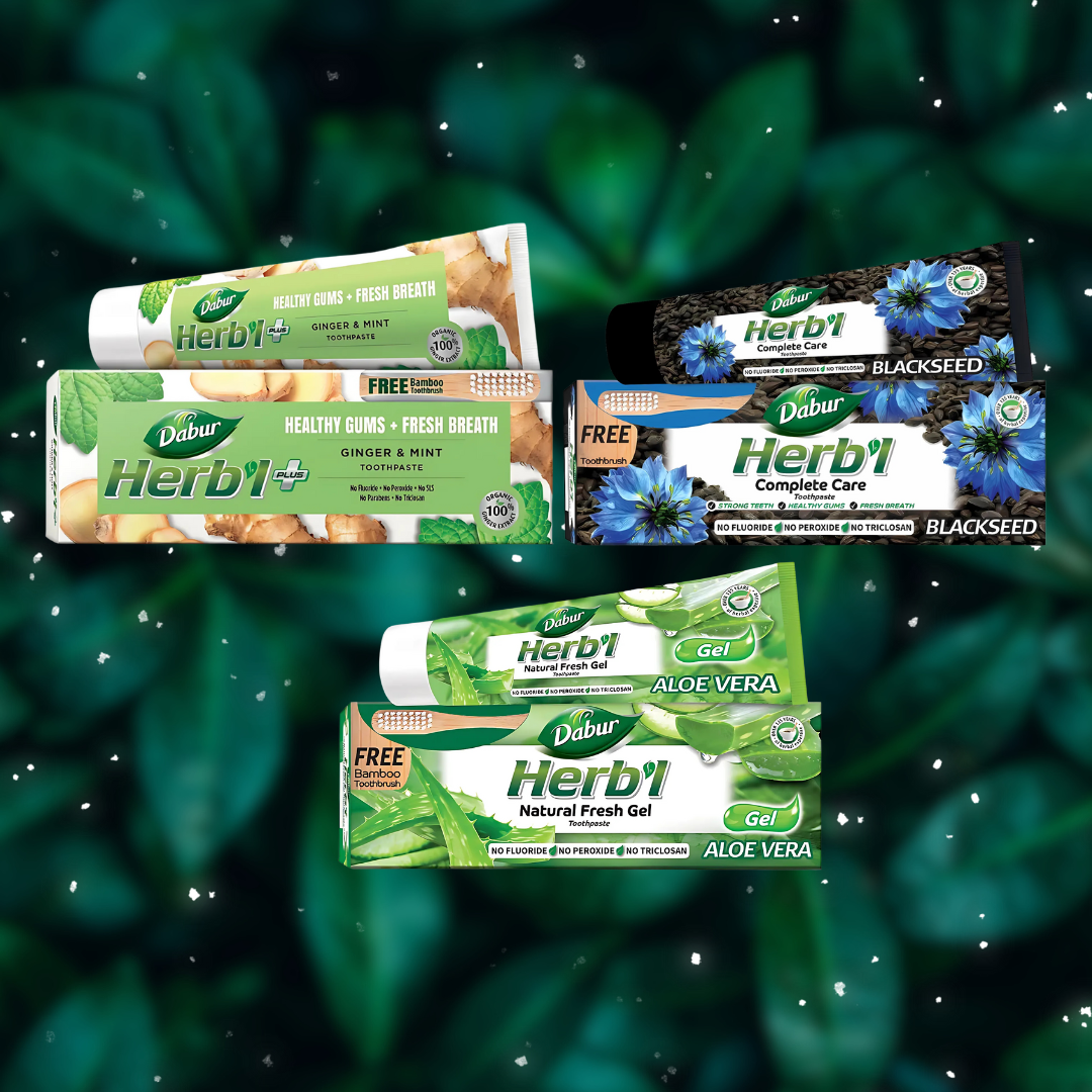 PACK #1 PASTA DENTAL DABUR HERBAL 150GR 3 UDS - 2