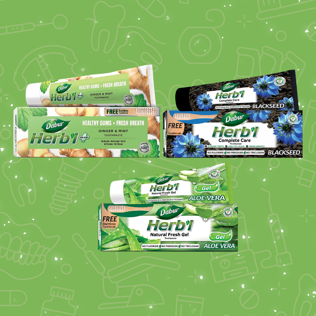 PACK #1 PASTA DENTAL DABUR HERBAL 150GR 3 UDS - 3
