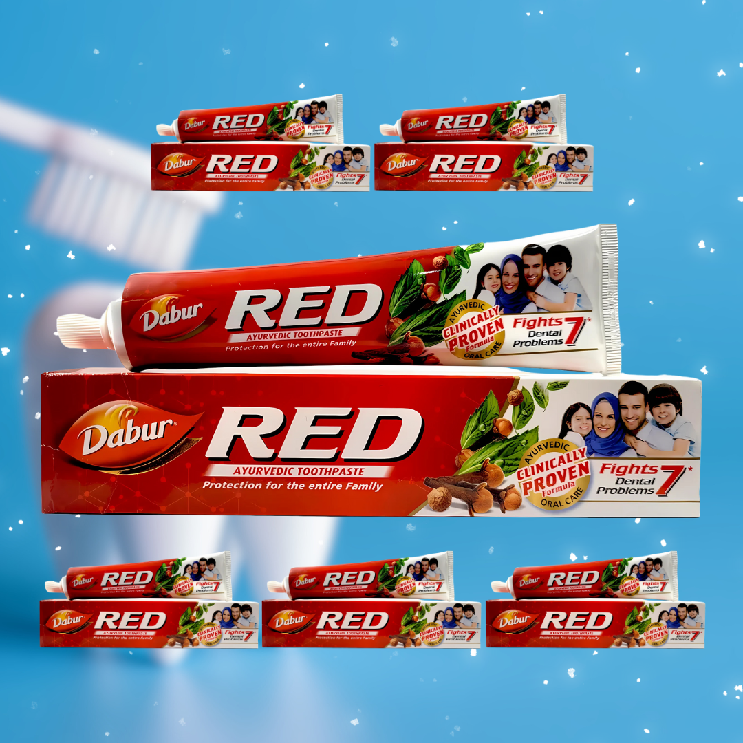 PACK 6 UDS PASTA DENTAL DABUR RED 200GR - 2