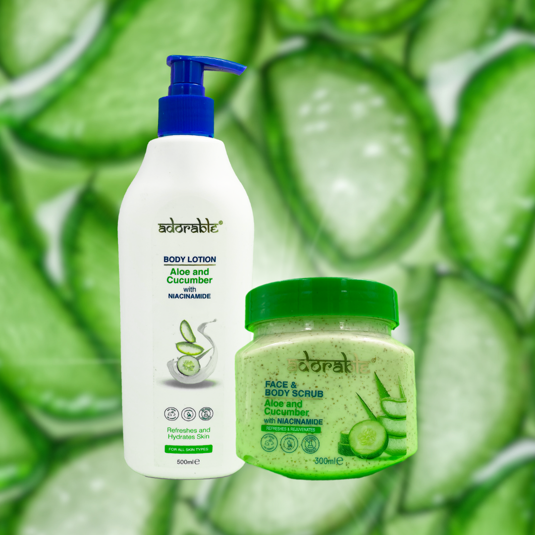 PACK ADORABLE CORPORAL ALOE VERA - CUCUMBER & VIT B3 - 2