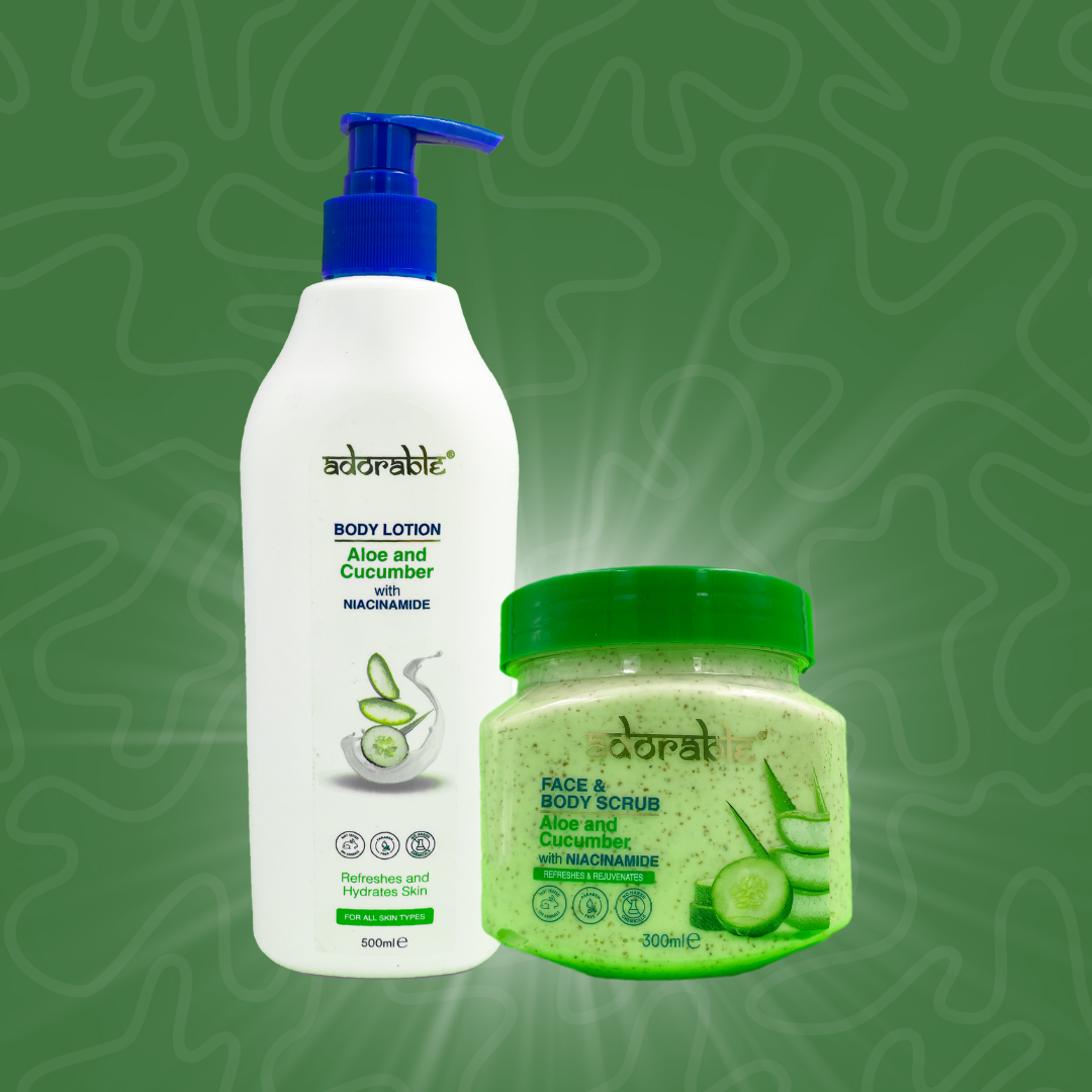 PACK ADORABLE CORPORAL ALOE VERA - CUCUMBER & VIT B3 - 3