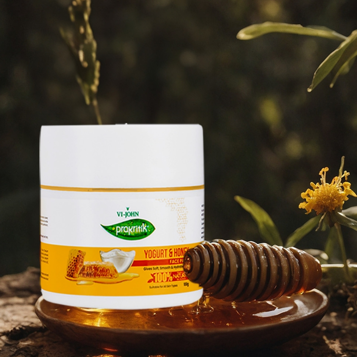 PRAKRITIK MASCARILLA FACIAL YOGURT Y HONEY 100 GR - 3