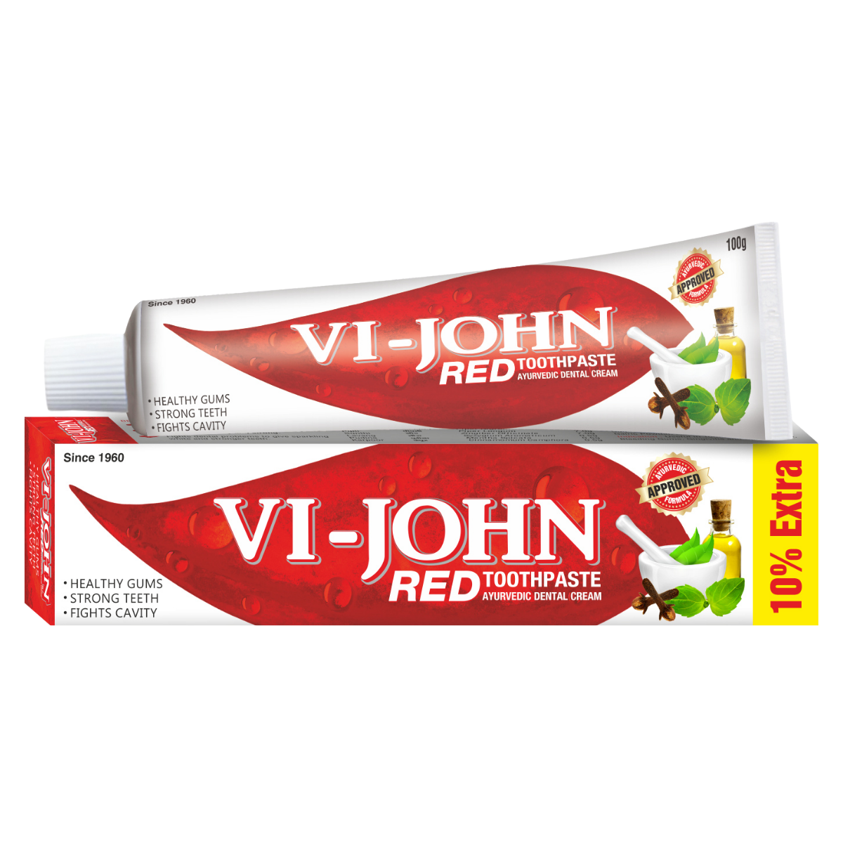 VI-JOHN PASTA DENTAL RED 100 GR - 1