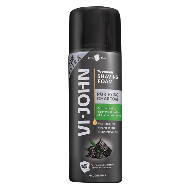 VI-JOHN ESPUMA DE AFEITAR CHARCOAL 200 GR - 1