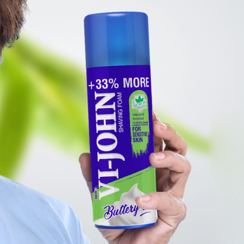VI-JOHN ESPUMA DE AFEITAR PIEL SENSIBLE 400 GR - 3