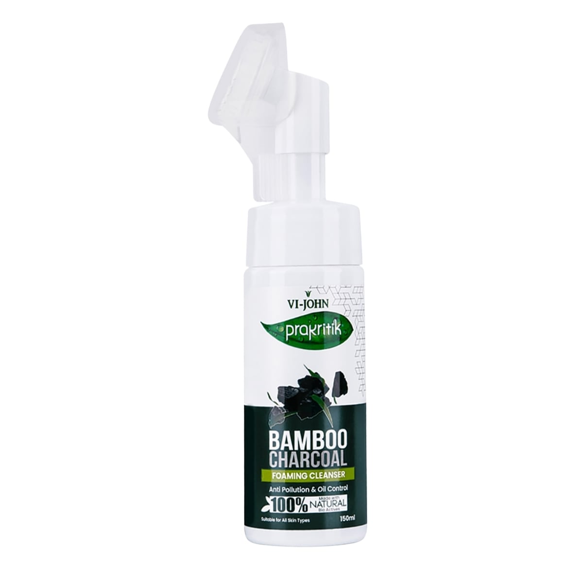 PRAKRITIK JABÓN ESPUMOSO CARBÓN DE BAMBÚ 150 ML - 1