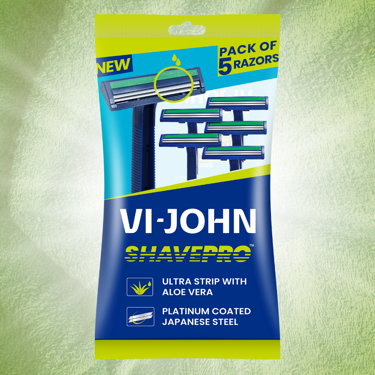 MAQUINA DE AFEITAR DESECHABLE ALOE VERA X 5 DOBLE HOJILLA - 2