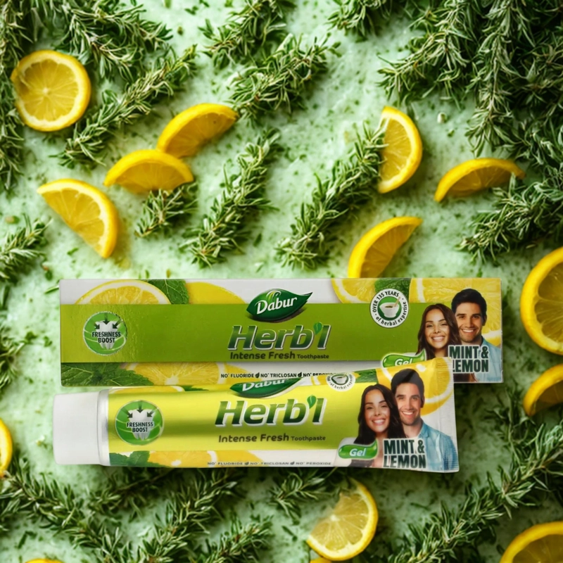 DABUR HERB'L PASTA DENTAL MENTA & LIMON GEL 150GR - 3