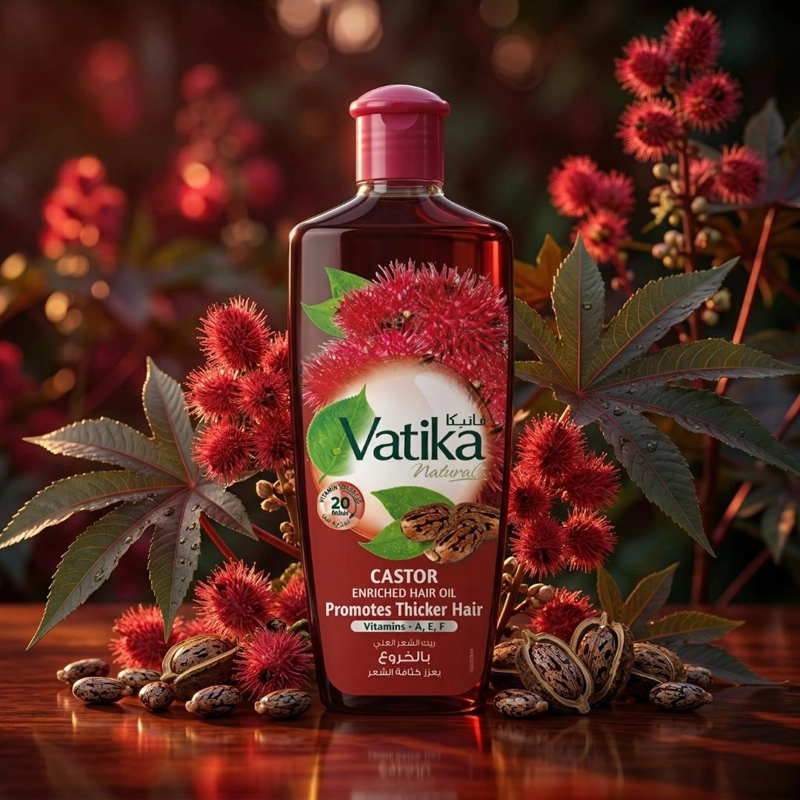 VATIKA ACEITE CAPILAR CASTOR 300 ML - 300 ML - 3