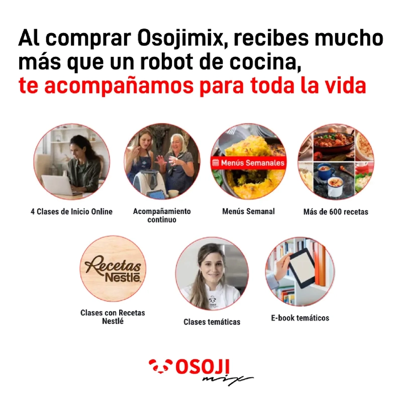 ROBOT DE COCINA OSOJI MIX OM6 CON PANTALLA TACTIL Y WIFI - 9