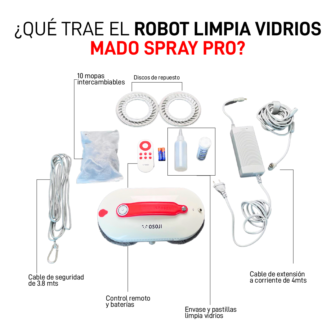 ROBOT LIMPIA VIDRIOS OSOJI MADO SPRAY PRO - 7