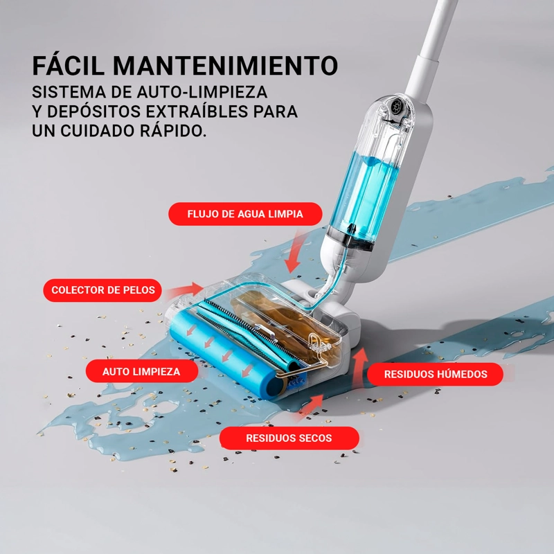 ASPIRADORA Y TRAPEADORA INALÁMBRICA OSOJI M500 - 4