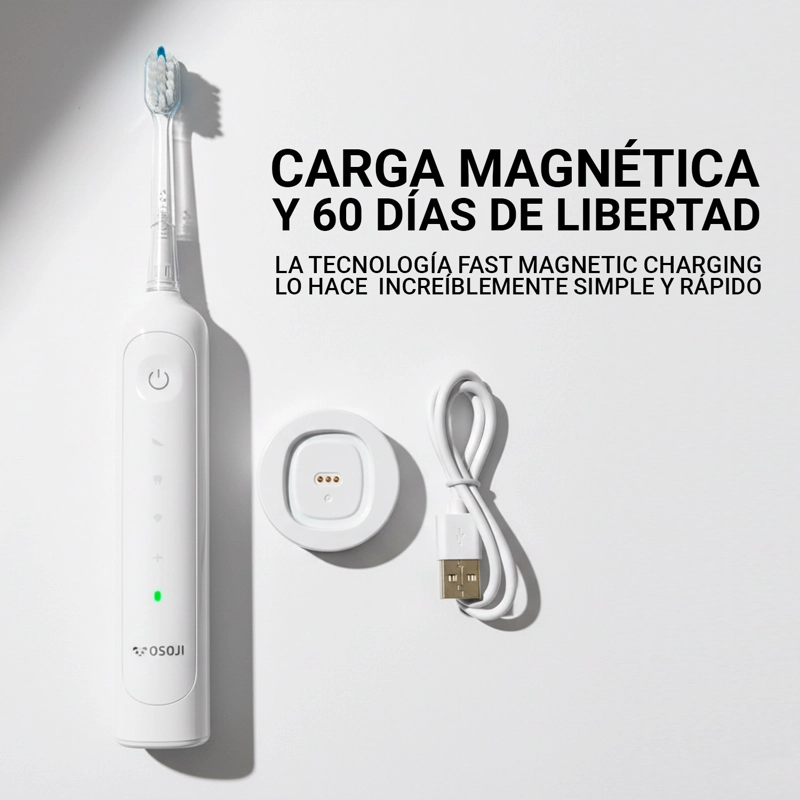 CEPILLO ELÉCTRICO RECARGABLE ULTRASÓNICO OSOJI T200 - 3