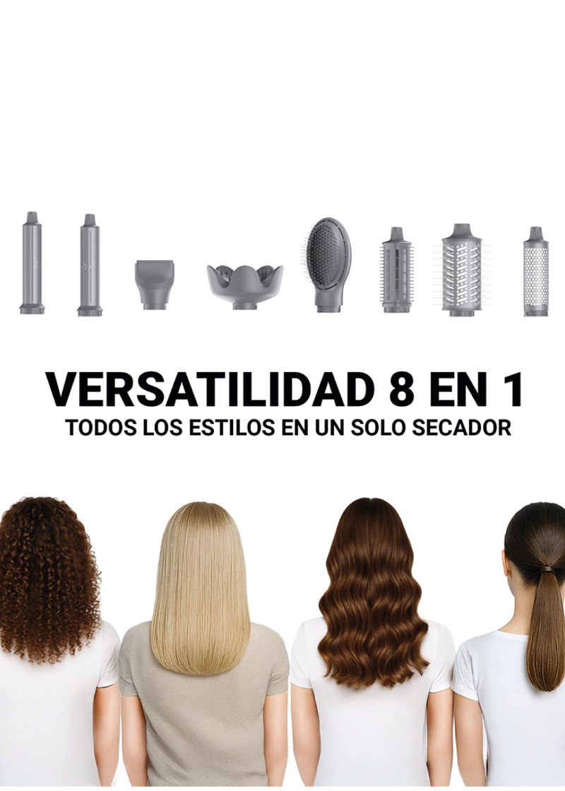 Secador Multistyler Osoji M10 - 8 en 1 + Bolso - 3