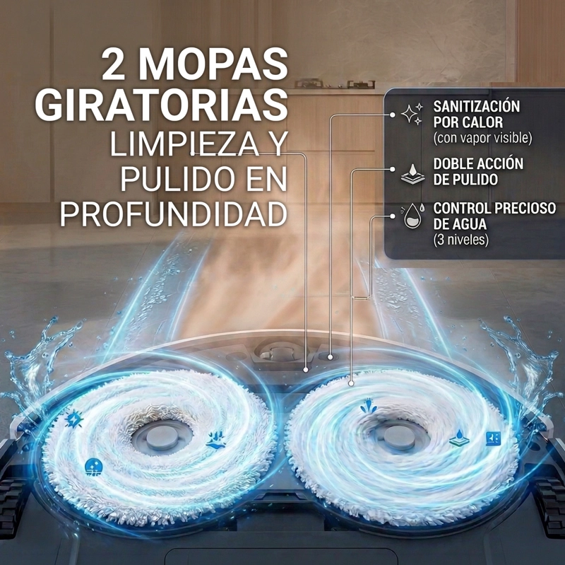 OSOJI D2000 PRO - ROBOT ASPIRADORA Y TRAPEADORA CON ESTACION DE AUTOLAVADO - 5