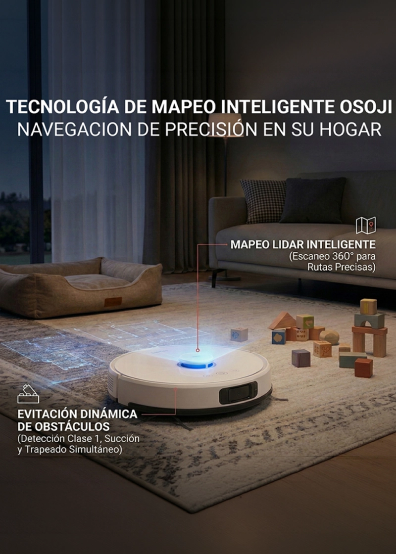 Osoji D2000 Pro - Robot Aspiradora y Trapeadora - 7