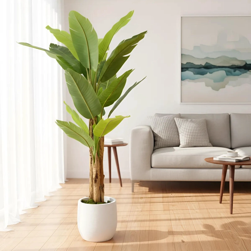 ARTIFICIAL BANANO ÁRBOL PLANTA ARBUSTO 190MT - 1