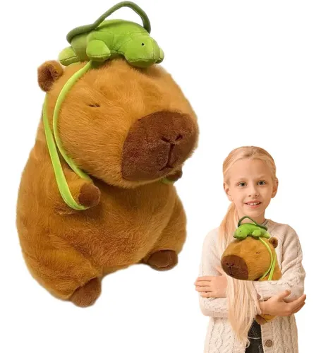 MUÑECO DECORATIVO PELUCHE CAPIBARA PELUCHE REALISTA Y LINDO - 3