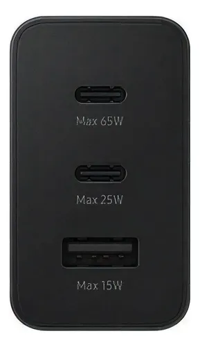 CARGADOR CARGA SUPER RÁPIDA 65W USB C + USB + - 3