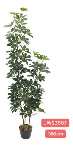 PLANTA ARTIFICIAL SCHEFFLERA HOJA VERDE 160MT ARBUSTO REALIS - 3