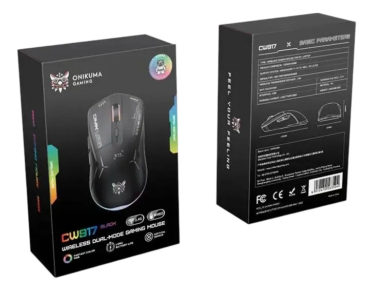 MOUSE GAMER ONIKUMA CW917 CABLEADO, 3600 DPI, 6 BOTONES, RGB COLOR NEGRO - 2