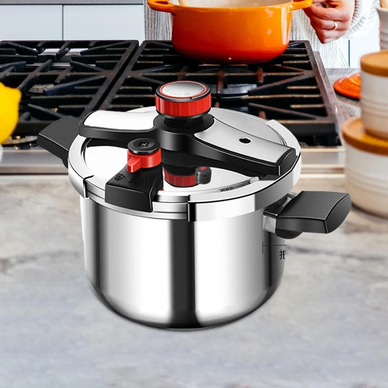 OLLA A PRESION DE ACERO INOXIDABLE 5 LITROS TIPO PERILLA ARGENT - 4