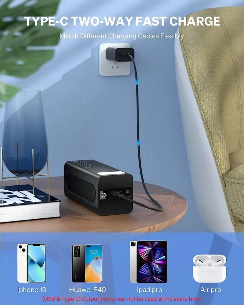 POWERBANK 40000MAH CARGA RAPIDA PANTALLA DIGITAL 3 EN 1 - 2