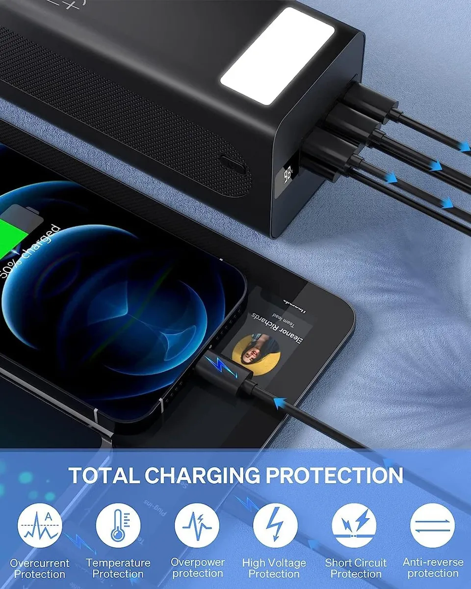 POWERBANK 40000MAH CARGA RAPIDA PANTALLA DIGITAL 3 EN 1 - 3