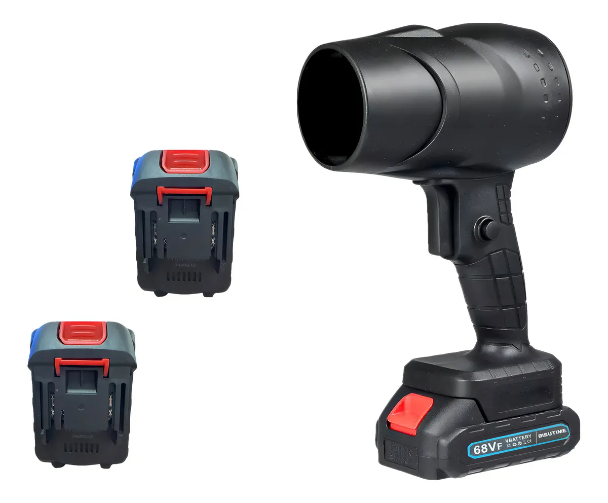 SOPLADOR INALAMBRICO 1050W TURBINA POTENTE BATERIA 18V THEK NEGRO - 1