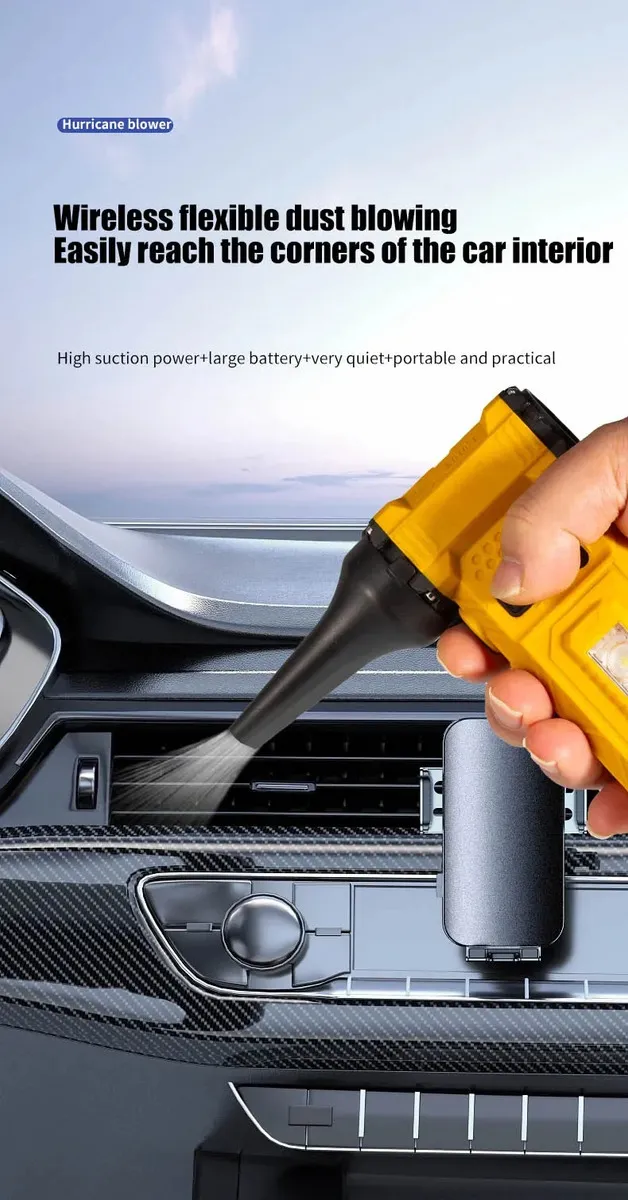 SOPLADOR ELE CTRICO 130000 RPM TURBO JET 8000MAH PORTATIL - 2