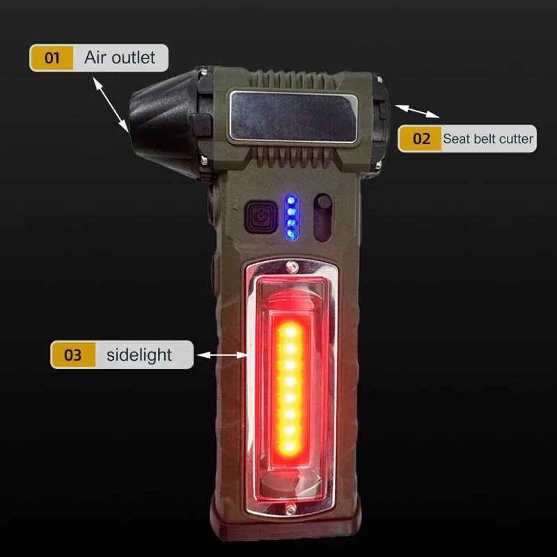 SOPLADOR ELE CTRICO 130000 RPM TURBO JET 8000MAH PORTATIL - 4