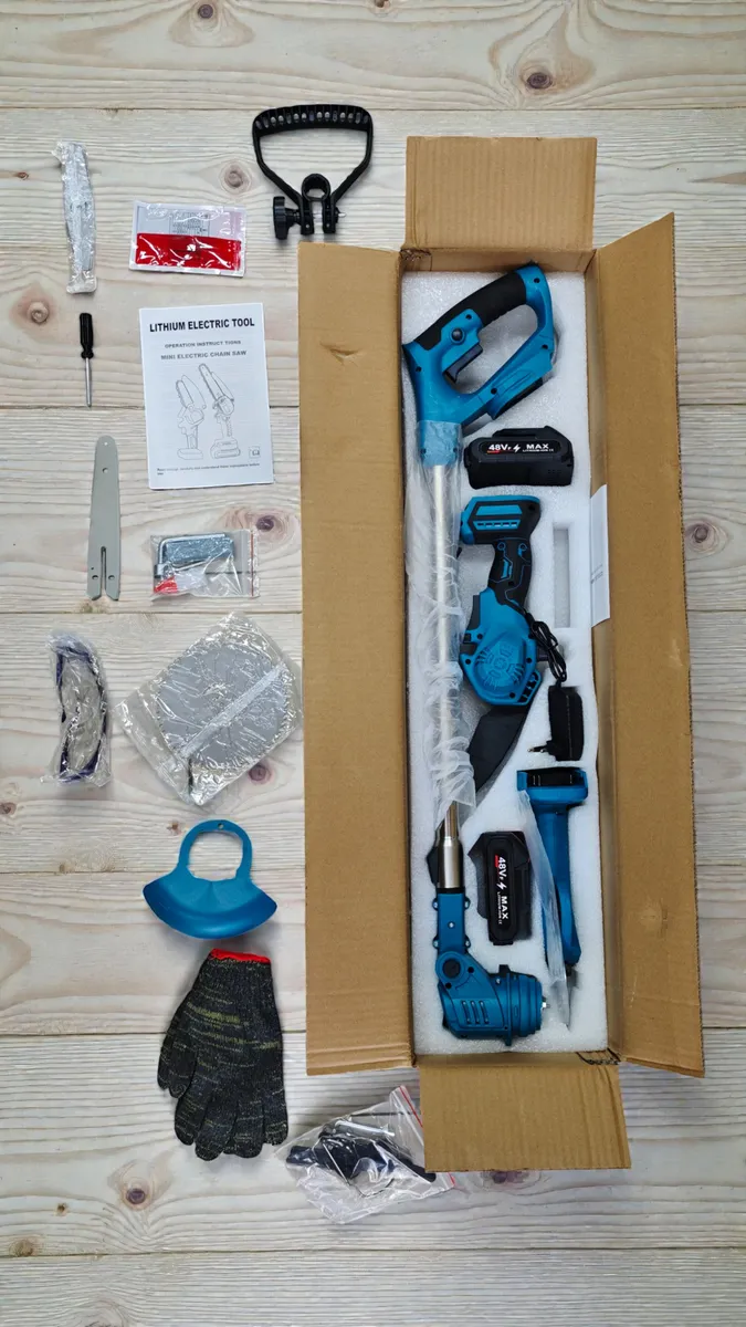 KIT JARDINERIA 48V INALAMBRICO 3 EN 1 + 2 BATERIAS 4AH - 4