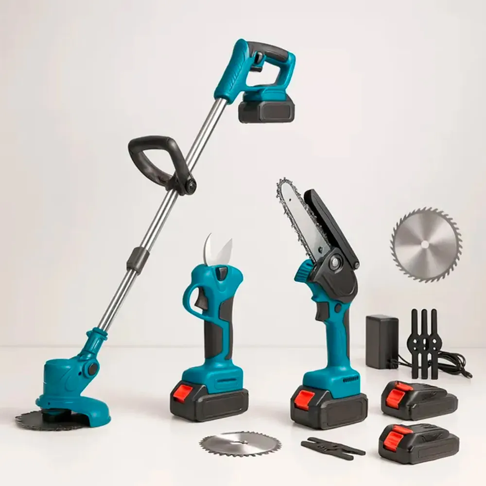 KIT JARDINERIA 48V INALAMBRICO 3 EN 1 + 2 BATERIAS 4AH - 5