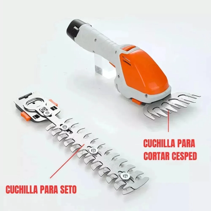 CORTA SETOS PODADOR CE SPED ARBUSTOS INALAMBRICO - 2 EN 1 - 8